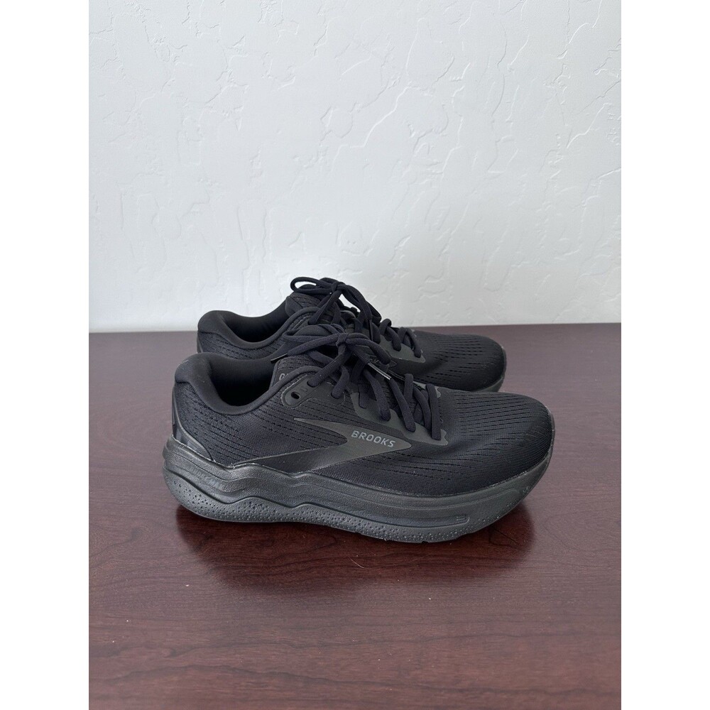 8.5B MediumBrooks Ghost Max 2 Women’s 8 Black Running Walking Cushioned Sneakers - Picture 1 of 14